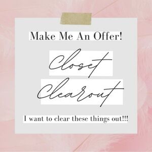 Closet Clear Out! Spring is coming and I need to make some room!